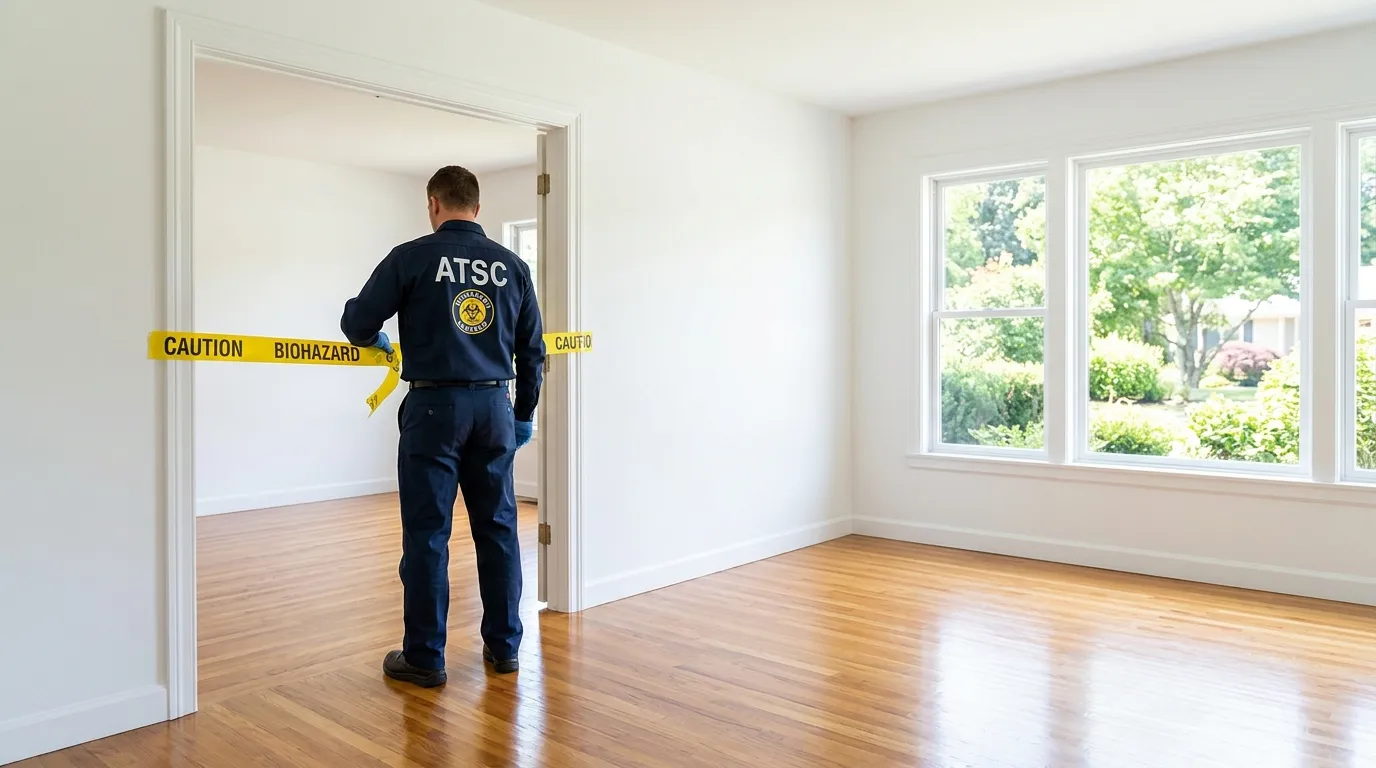 Certified biohazard cleanup crew performing Decomposition Cleanup in Lake Forest