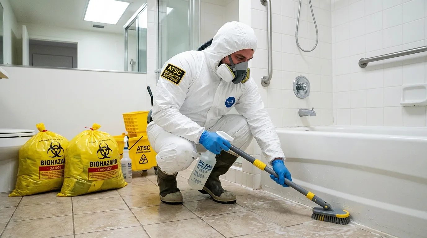 Decontamination equipment deployed for Blood Cleanup in Lake Forest